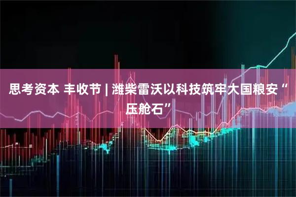 思考资本 丰收节 | 潍柴雷沃以科技筑牢大国粮安“压舱石”